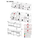 Ver imagem 4 de Armário de Cozinha Modulada Compacta com Balcão para Cooktop/Forno Veneza Multimóveis MP2262