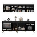 Ver imagem 5 de Armário de Cozinha Modulada Compacta com Balcão para Cooktop/Forno Veneza Multimóveis MP2262