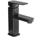 Ver imagem 1 de Torneira Monocomando Misturador 18cm Lorben Banheiro Quadrada Baixa Preto Fosco