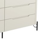 Ver imagem 5 de Cômoda para Quarto Closet Orgânica 6 Gavetas Pés Industrial Preto Bliss I03 Luna - Lyam Decor