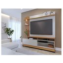Ver imagem 1 de Estante Home Theater Ambiente Maceió com Pés Freijó Off White – Colibri
