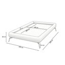 Ver imagem 4 de Cama Solteiro Pés Ferro 105cm Nami Linho Rosa Claro - Nexta Casa