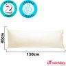Kit 2 Fronhas De Travesseiro De Corpo Percal 180 Fios 130x40cm - BF Colchões - 3