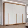 Roupeiro Panan Guarapari 6 Portas 100% Mdf C/pés (cinamomo/off White) - 3