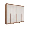 Roupeiro Panan Guarapari 6 Portas 100% Mdf C/pés (cinamomo/off White) - 1