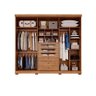 Roupeiro Panan Guarapari 6 Portas 100% Mdf C/pés (cinamomo/off White) - 2