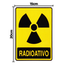 Combo 3 Adesivos De Sinalização Lixo Radioativo 15x20 Acesso - S-245 F9e - 2