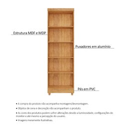 Armário Lavanderia Multiuso Anna 2 Portas Cedro Areia - Saga Decor - 3