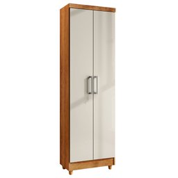 Armário Lavanderia Multiuso Anna 2 Portas Cedro Areia - Saga Decor - 1
