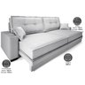 Sofá Palermo 2,80m Retrátil e Reclinável Linho Soft Prata - Netsofas - 2