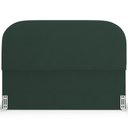 Ver imagem 5 de Cabeceira Cama Box Queen 160cm Lanna com Puff Recamier Doha W01 Suede Verde Musgo - Lyam Decor