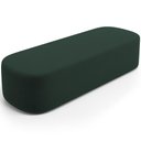Ver imagem 7 de Cabeceira Cama Box Queen 160cm Lanna com Puff Recamier Doha W01 Suede Verde Musgo - Lyam Decor