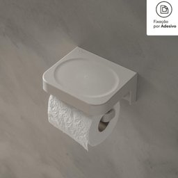 Porta Papel Higiênico de Parede Bege Eleve ou Fechado Banheiro - 2