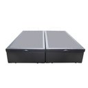 Ver imagem 3 de Cama Box Baú Casal Bipartido Loja Xerife Sintético Cinza 41x138x188
