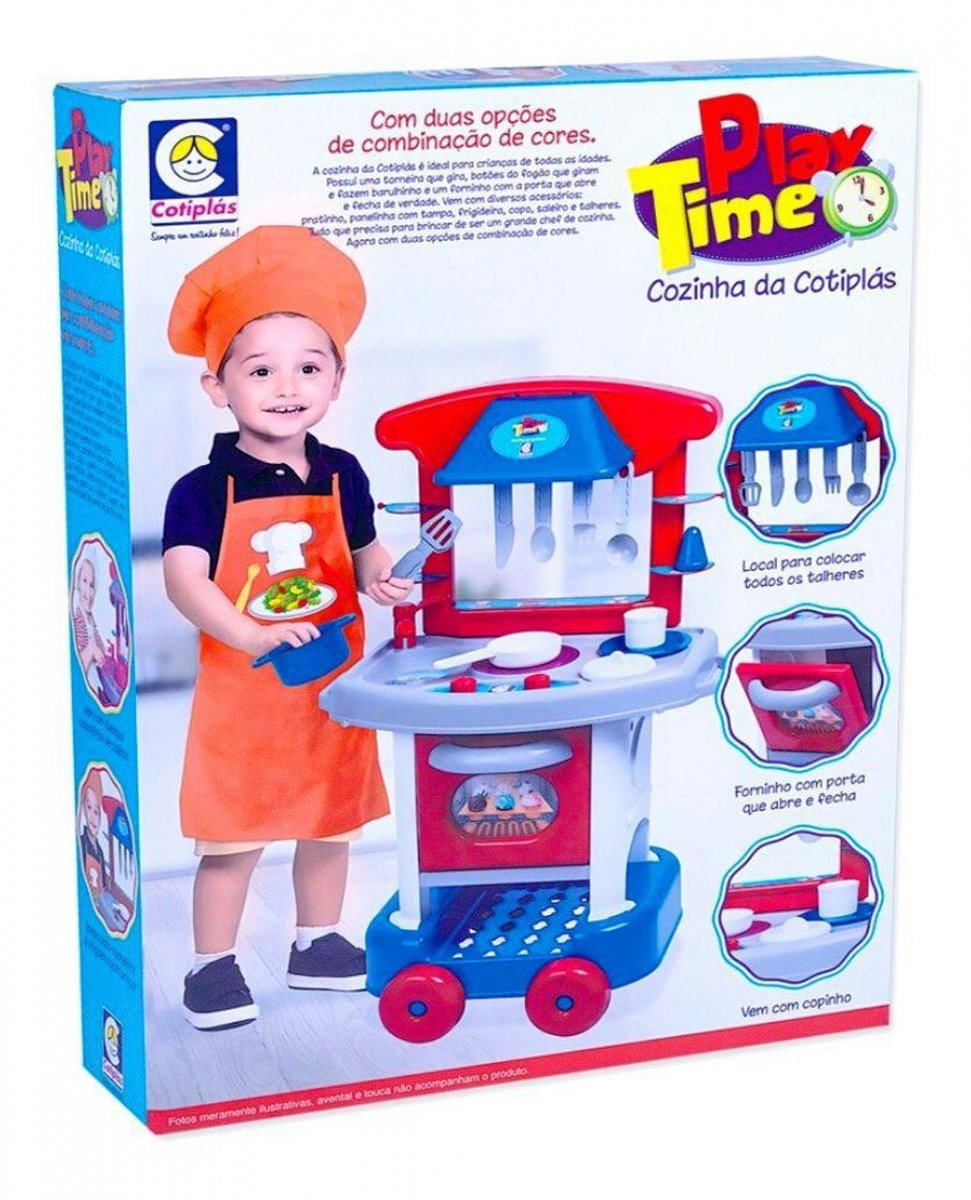 Cozinha Infantil Menino Play Time Vermelha - Cotiplás 2421 - 4