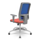 Ver imagem 3 de Cadeira Brizza Diretor Grafite Tela Azul Assento Concept Rosê Base Relaxplax Alumínio - 65948