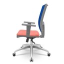 Ver imagem 2 de Cadeira Brizza Diretor Grafite Tela Azul Assento Concept Rosê Base Relaxplax Alumínio - 65948