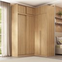 Ver imagem 1 de Guarda-roupa Modular de Canto 4 Peças 8 Portas com 4 Portas de Correr Jade CabeCasa MadeiraOriginals