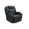 Cadeira Poltrona Reclinável Papai Barcelona Zero Wall Corano Preto 311 Império Estofados - 6