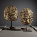 Ver imagem 2 de Máscara Artesanal Asmat Sarmi com Base para Decoração