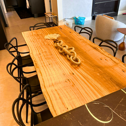 Mesa de Jantar para Ilha de Cozinha - Mesa Madeira Maciça - 5