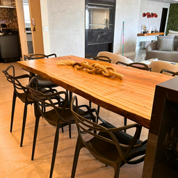 Mesa de Jantar para Ilha de Cozinha - Mesa Madeira Maciça - 2