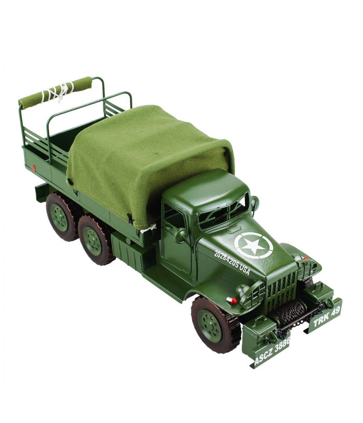 Caminhão Militar 17x41x14cm Estilo Retrô - Vintage - 1