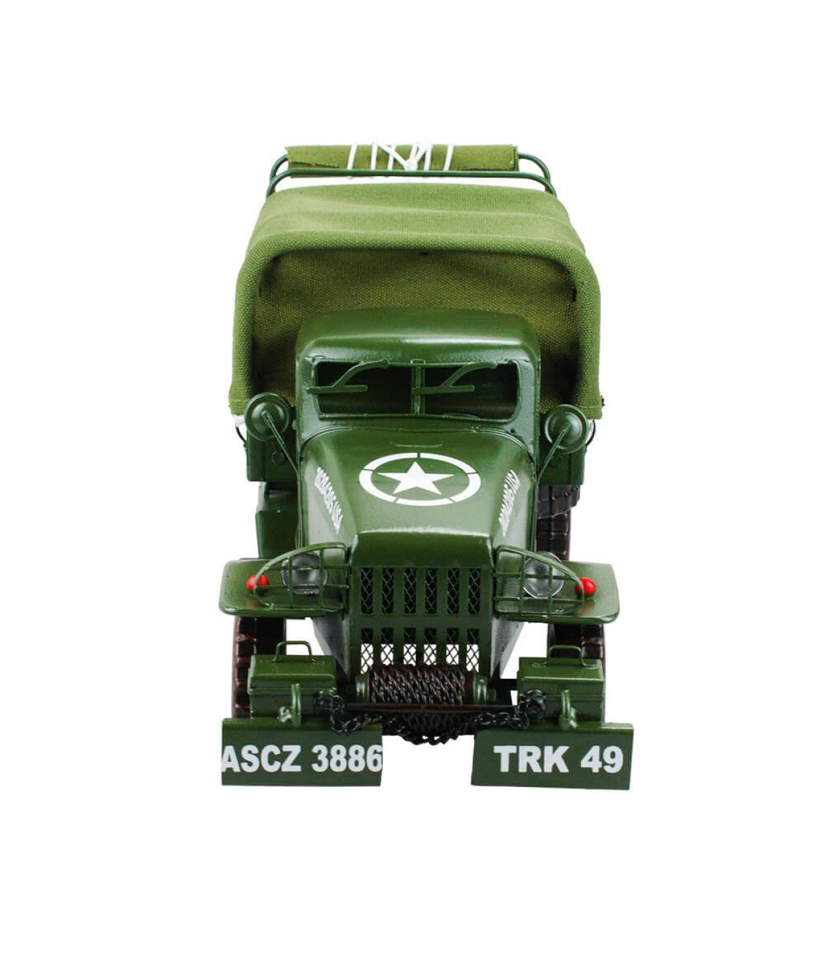 Caminhão Militar 17x41x14cm Estilo Retrô - Vintage - 3