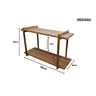 Nicho DUPLO metalon 60X30 AMAD CLARO/DOURADO  METALICO 02 - 2