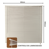 Persiana Horizontal Pvc 25mm Block Luxo 80larg X 160alt Branca - Quarto/sala/ Escritório/cozinha/lav - 4