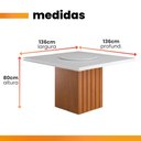 Ver imagem 3 de Conjunto Sala de Jantar Amsterdã New Mesa com Tampo Giratório 6 Cadeiras Grécia Madeirado/Bege