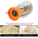Ver imagem 3 de Moedor de Pimenta e Sal Manual Portátil 160ml Vidro Plástico FRG0375 Laranja Frigopro