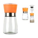 Ver imagem 1 de Moedor de Pimenta e Sal Manual Portátil 160ml Vidro Plástico FRG0375 Laranja Frigopro