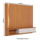 Ver imagem 4 de Painel para Tv até 65 Polegadas Mocha 2 Portas Ripado com Led Freijó/off White Matte - Pnr Móveis