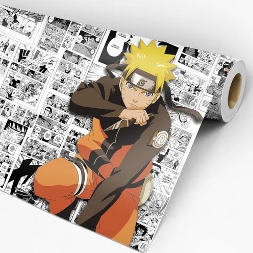 Papel de Parede Adesivo - 48 cm larg x 3 metros alt - Coleção Anime Naruto - Ref. Animado 17 - 3