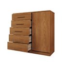 Ver imagem 2 de Cômoda Divini 1 Porta 5 Gavetas Cinamomo - Panorama Móveis
