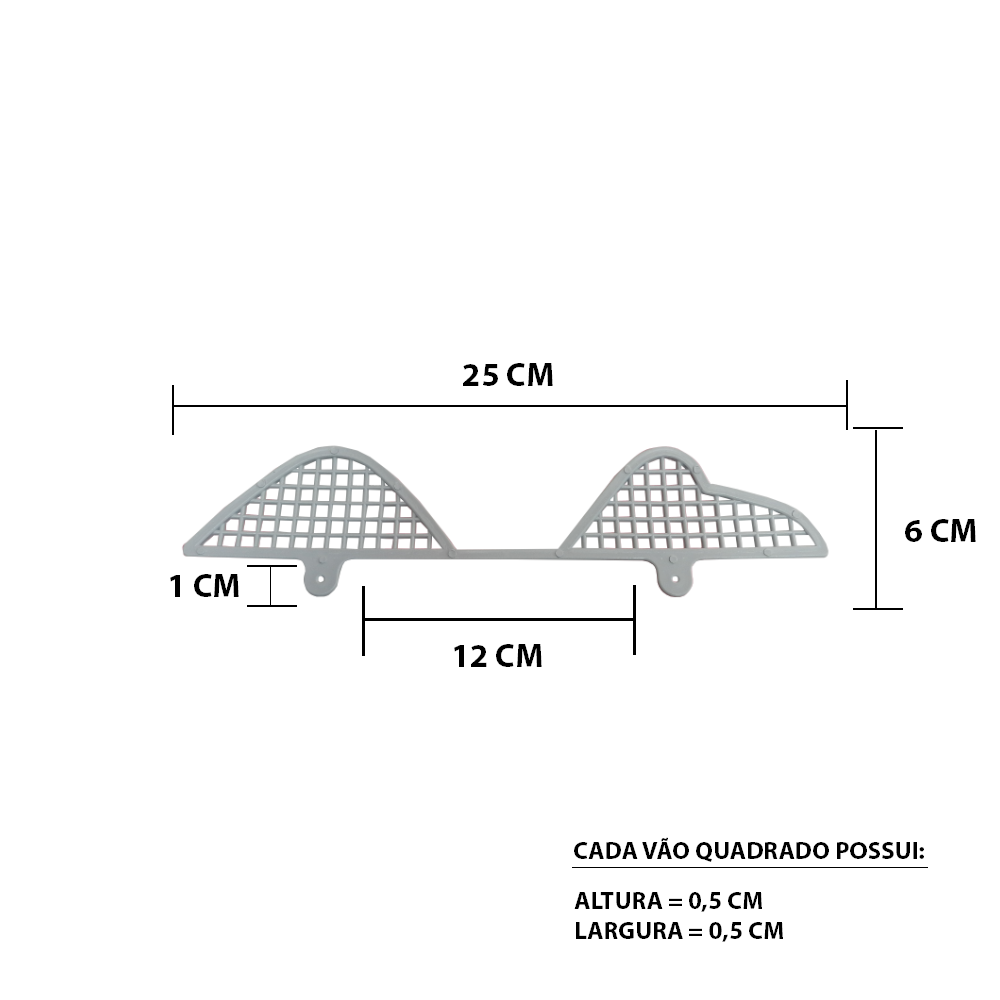 Kit Passarinheira Ventilada Telha Concreto 50un (rende 15m) Cinza - 3