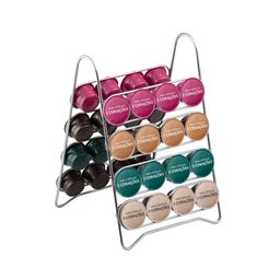 Suporte para 32 Cápsulas de Café Três Corações Cromado - Cód 08220 - 1