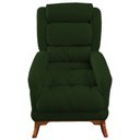 Ver imagem 2 de Poltrona Amamentação Liz de Balanço Suede Verde - Dominic Decor