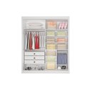 Ver imagem 3 de Guarda Roupa Solteiro 2 Portas 3 Gavetas - Atenas-branco - Móveis D'doro