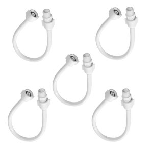 Engate de Pvc Flexível Mangueira para Descarga 40 Cm Branco | Utilimix | 05 Un