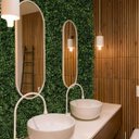 Ver imagem 1 de 24 Paineis Grama Buxinho 25x25 Cm Ideal P/ Criar Jardim Vertical em Apartamentos e Sacadas