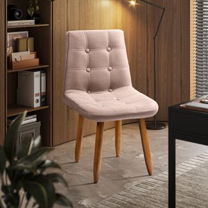 Cadeira Poltrona Jade Sala Estar Penteadeira e Salão Veludo