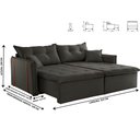 Ver imagem 3 de Sofa Cama e Reclinavel São Paulo 2,25m 04 Lugares Txr