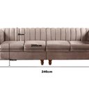 Ver imagem 3 de Sofá 4 Lugares Decoração Retrô Clássico Realeza Chesterfield