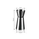 Ver imagem 3 de Dosador Duplo 30ml 60ml Inox Bebidas Medidor 9,5x4x4,5cm