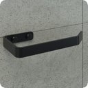 Ver imagem 2 de Suporte Porta Papel Higiênico De Parede Preto Fosco Plus