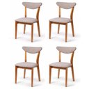 Ver imagem 1 de Kit 4 Cadeira de Jantar Madeira Maciça Floripa Estofada Premium Ergonomica Confortável Di Franco