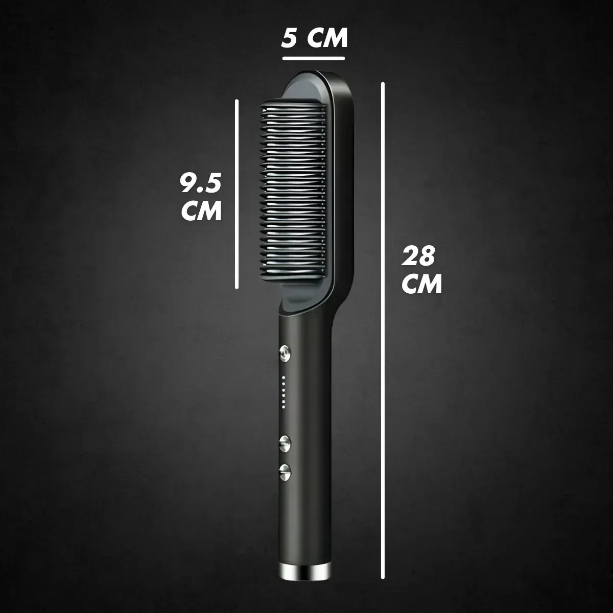 Ver imagem 5 de Escova Pente Alisadora para Cabelo Profissional Preta