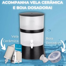 Filtro de Água Bebedouro Compacto 7,5l Escritório Casa Preto - 2